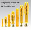 Yellow Fish Nylon Expansion Dowel M6/8/10