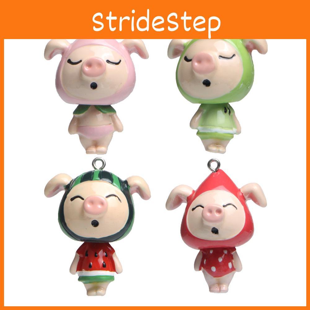 Jenny Pig Fruit Series Keychain Resin Cartoon Accessories For Kids Decor And