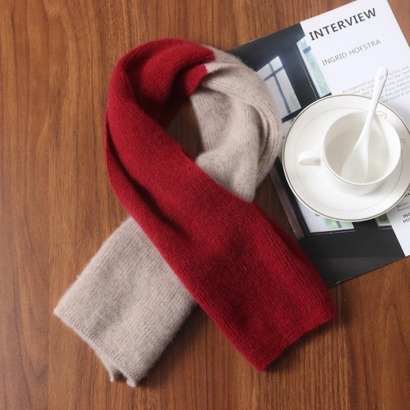 Women's Winter Wool Knit Cashmere Cowl Scarf - Thick, Warm, and Versatile Neck Protector