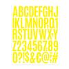500 Pcs Letter Stickers 2 Inch Self Adhesive PVC Stickers Waterproof Alphabet Decals Mailbox Numbers Labels for Water Bottle