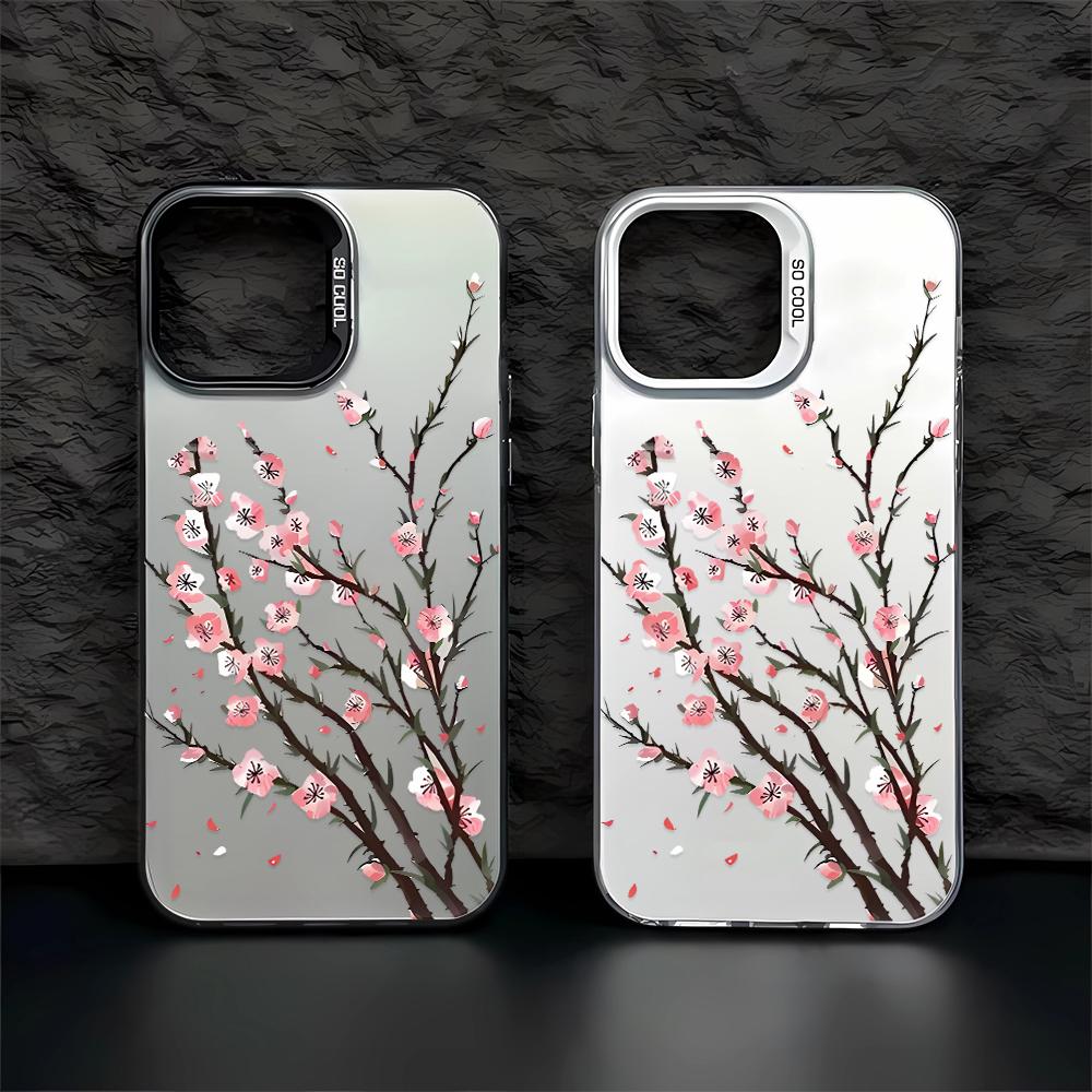 Chinese Plum Blossoms Phone Case For IPhone 17 17e 16 15 14 Pro Max 13 12 11 Air Protective Cover Hard PC Sturdy Coque Cover