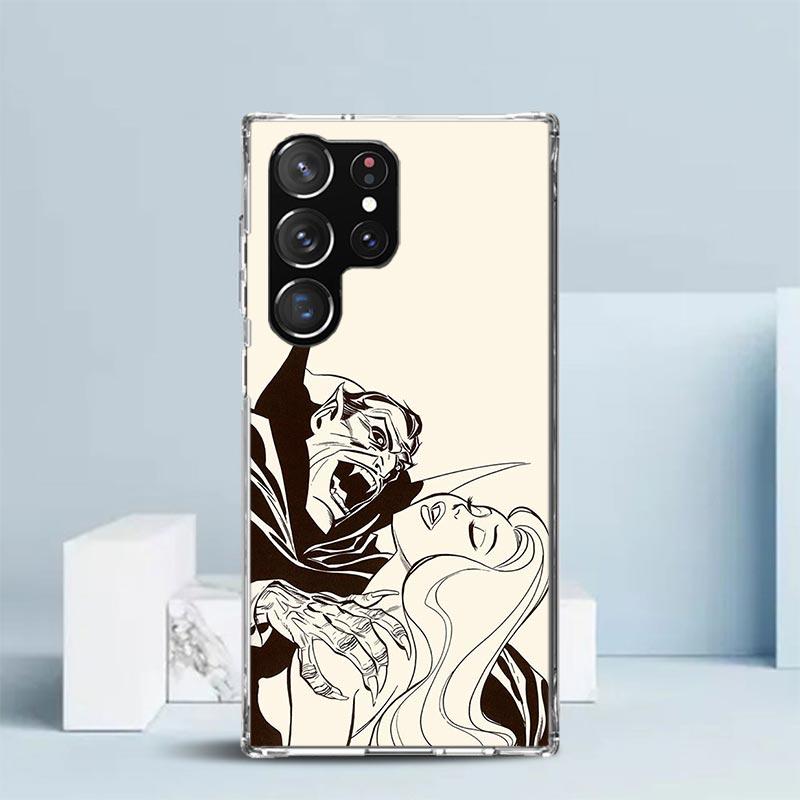 Gothic Vampire Scarlet Art Soft Cover for Samsung Galaxy S25 Edge S26 S24 S23 Ultra Phone Case S22 S21 Plus S20 FE Print Pattern
