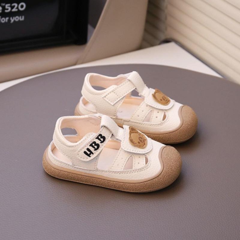 

Summer Closed Toe Baby Sandals, Soft Sole Non-slip Toddler Walking Boys Beach Shoes 26 бежевий