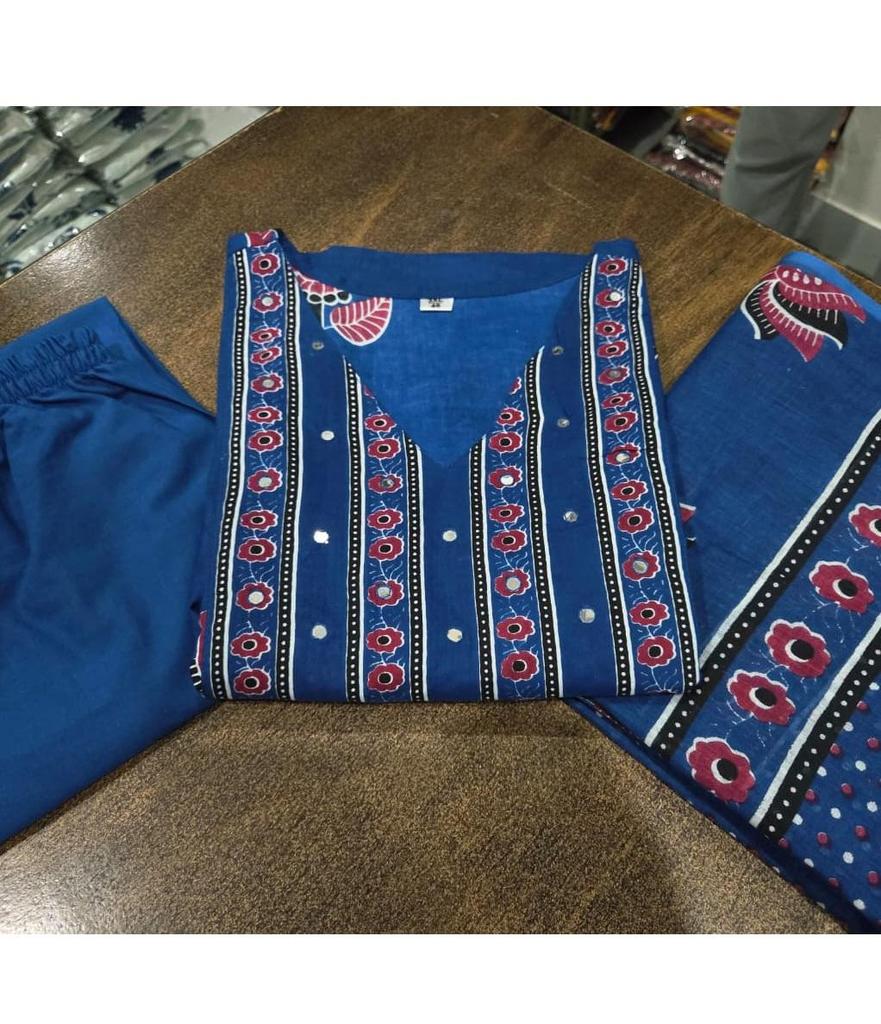 Women Designer Kurta Pant Dupatta Set Indian Bollywood Top Tunic Salwar Suit Party Wear