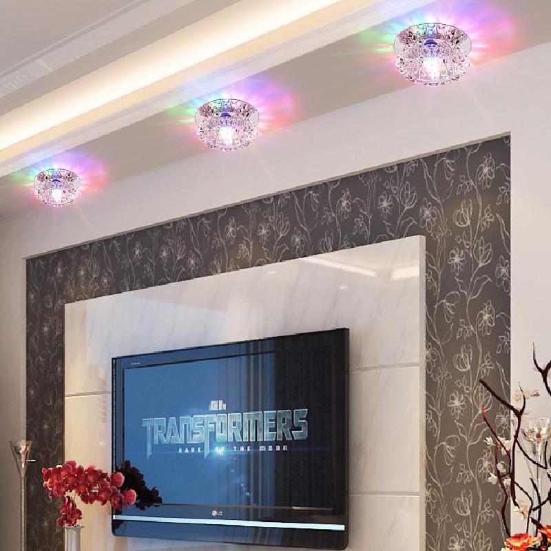 Stunning Crystal Led Recessed Downlight For Living Room Modern Ceiling Light Fixture