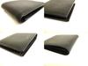 Portafoglio compatto bifold in pelle nera Saint Laurent Paris YSL autentico #9784 ricondizionato