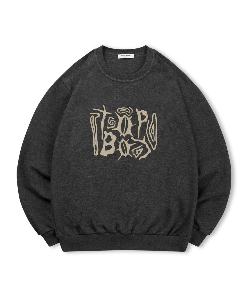 TOPBOY [Non-Fleece Or Fleece-Lined] Strange Worlds Printed Sweatshirt (Type C)