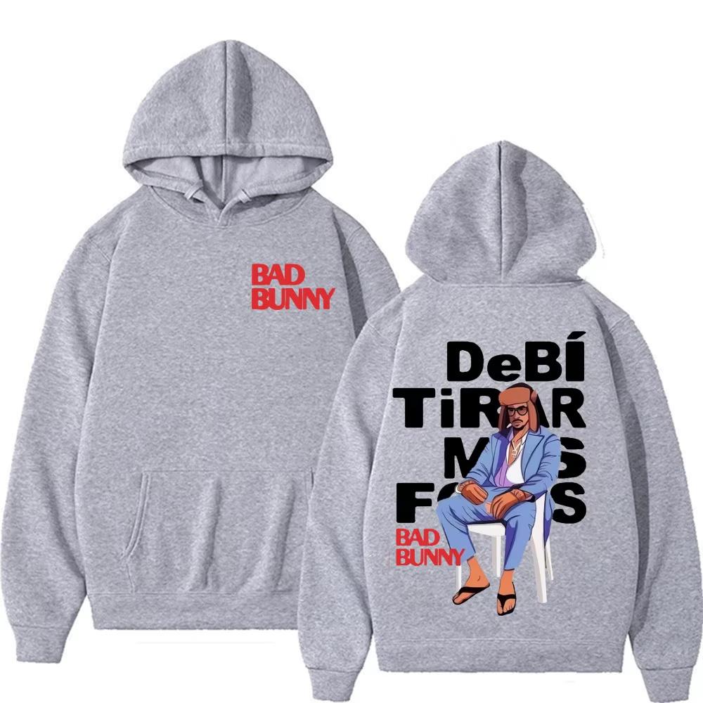 Rapper Bad Bunny Debi Fotos machen Album DTMF Merch Hoodie Herren Damenmode Lässig Vintage Sweatshirt Hoodies