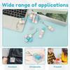 6Pcs Colorful Keyboard Fidget Toy Portable Keyboard Clicker Toy Funny Keypad Fidget Keychain Decompression Plaything for Adult