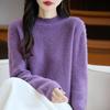 Women Sweater 100% Wool MODERN NEW SAGA O-neck Knit Pullover Thick Winter Jumpers Female Knit Tops