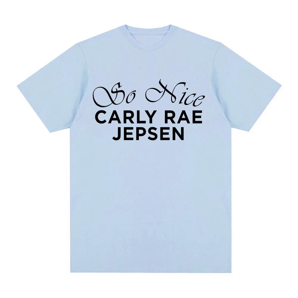 Carly Rae Jepsen T-Shirt Mode Grafikdruck Rundhals Lustiges T-Shirt Damenbekleidung Unisex Lässige T-Shirts Baumwolle Sommer-T-Shirts Anime T-Shirt