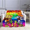 Coperta stampata cartone animato Digimon Coperta in flanella Coperta calda coperta da picnic Coperta da casa da viaggio fodere per letto Regalo di compleanno