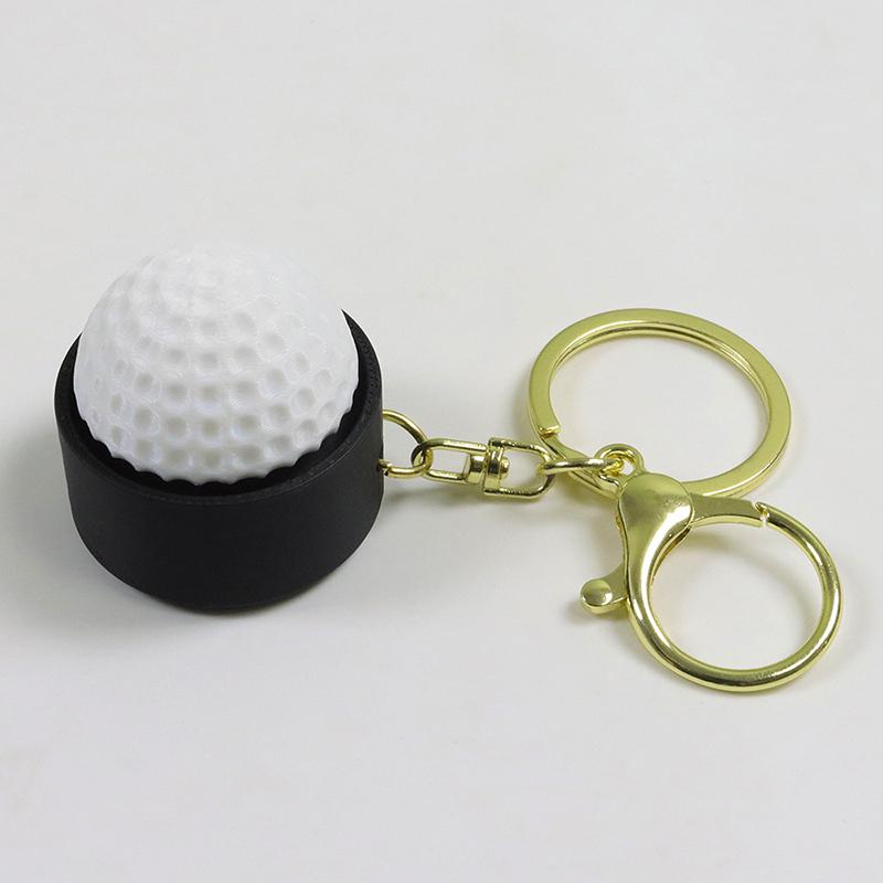 3D Tisk Sportovní Míč Clicker Klíčenka Basketbal Fotbal Tlačítko Fidget Hračka Kapesní Decompresní Nástroj Pro Stres