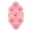 4pcs Palm Shaped Massage Glove Manual Glove Massager with 7 Roller Balls for Body Massage