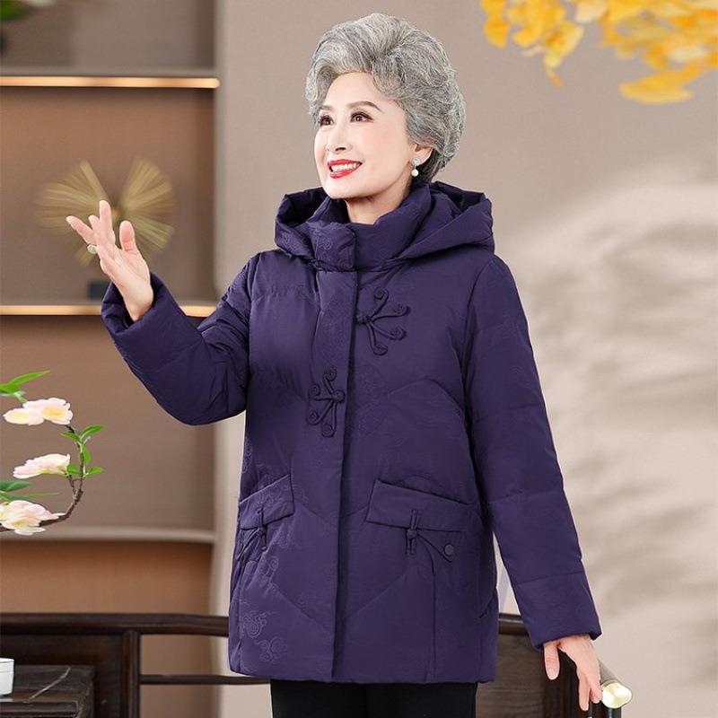 

Зимняя стеганая одежда жена стеганая куртка красная праздничная куртка рождественская зимняя одежда 6XL [Recommended 160-82.5kg] фиолетовый