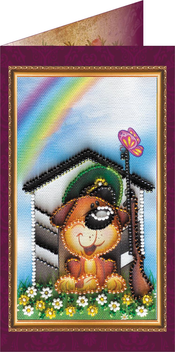 

Набір для вишивки бісером Абрис Арт Листівка Професії 140x84мм 1 Defender 140x84mm