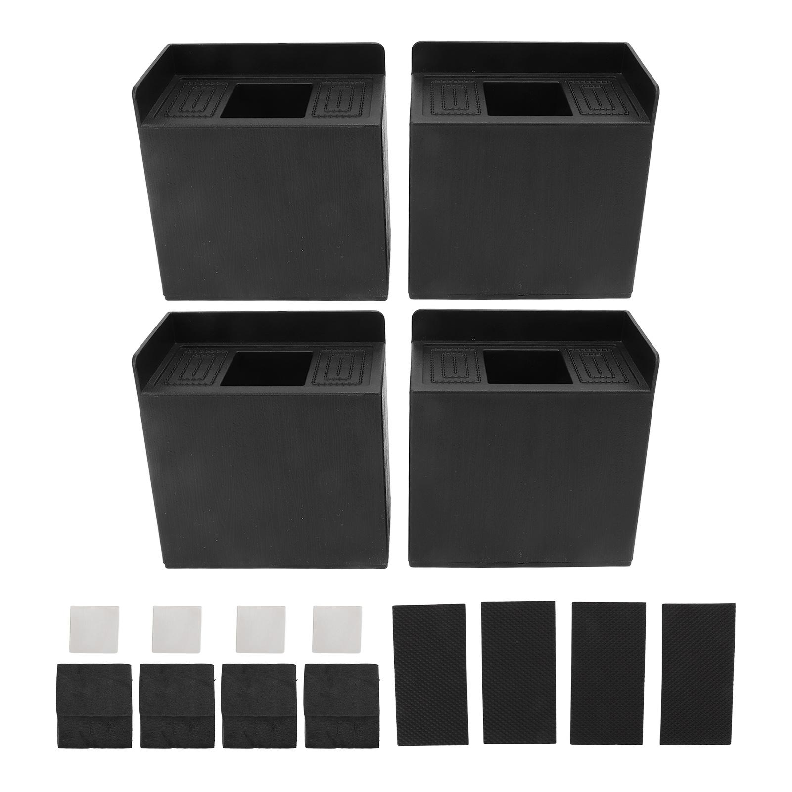 

4 шт. 4-дюймовые L-образные антивибрационные накладки, прямоугольные нескользящие ножки, подставки для кровати, стиральной машины, дивана, мебели