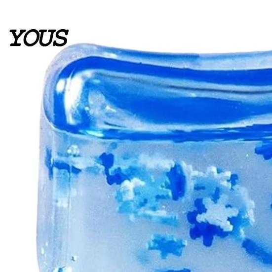 Adults Fidget Toy Stress Balls Ice Cube with Snowflakes Inside, Sensory Squeeze Fidget, Slow Rise for Kids and Anxiety Relief, Birthday Gifts