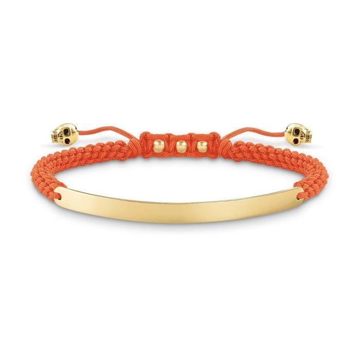 Bracelet Femme - Thomas Sabo - LBA0050-848-8-L21v - Argent - Orange et doré - 14,5-21 cm