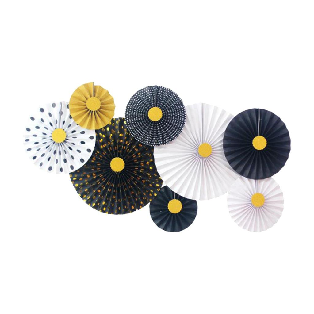 Kwiat z bibuły Kolorowy wachlarz Baner 8 szt./zestaw na Świętowanie Festiwal Imprezę Ukończenie Szkoły Dekoracja Tła Dekoracja Domu