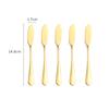 5-Pack Stainless Steel Butter Set Western Household Food Scraper for Bread Jam Spreading Kitchen Utility Cutlery 6