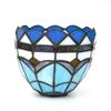 Glas-Fächerlampe im mediterranen Stil, Wandlampe, Kronleuchter-Ersatzlampenschirm 6 Zoll Buntglas einzelner Lampenschirm
