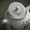 Retro Ceramic Teapot, with Filter Holes, Puer Tea Pot, Chinese Traditional Teaware, Archaistic, Small, Household Drinkware