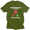 My Watermelon Is Calling T Shirts Pure Cotton Tees Shirt Streetwear Fruit Eating Lover Tshirt Casual ShortSleeve Clothes