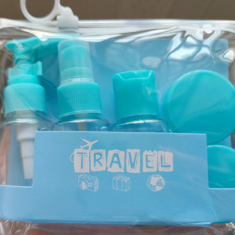 Kit de 6 Frascos de Tamanho Viagem à Prova de Vazamento Recipientes Portáteis para Higiene Pessoal Vazio Cosmético Loção Tônico Spray Shampoo Essenciais Creme