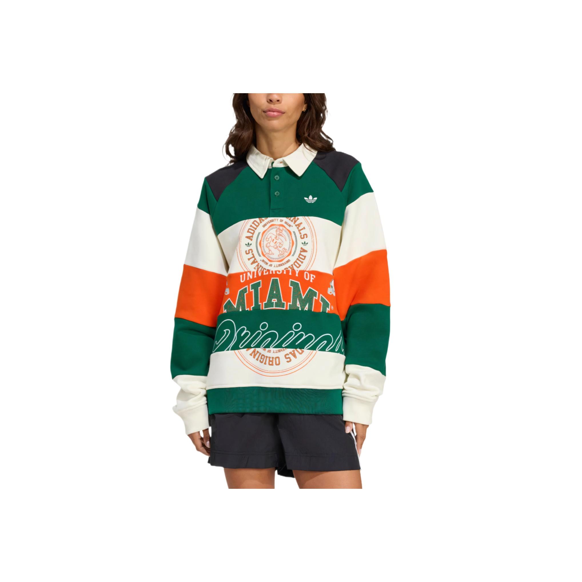 Adidas Originals R3COD Athletic Department NCAA Classic Sports Series Loose Fit Pullover Long Sleeve Sweatshirt Women Sweatshirt KF2329 XS
