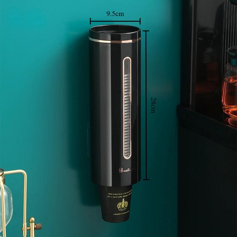 Portable Wall Mounted/plastic Paper Cup Dispenser, Household Disposable Cup Storage Rack, Coffee Cup and Teacup Storage Rack