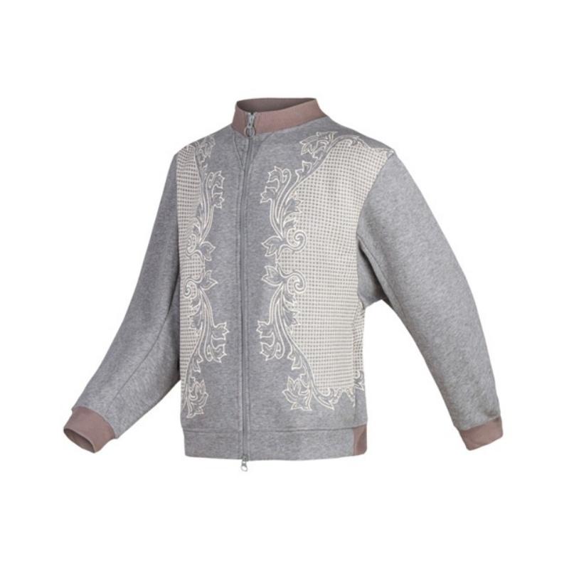 adidas by Stella McCartney Embroidered Track Jacket Heather Grey Women AA6994 L