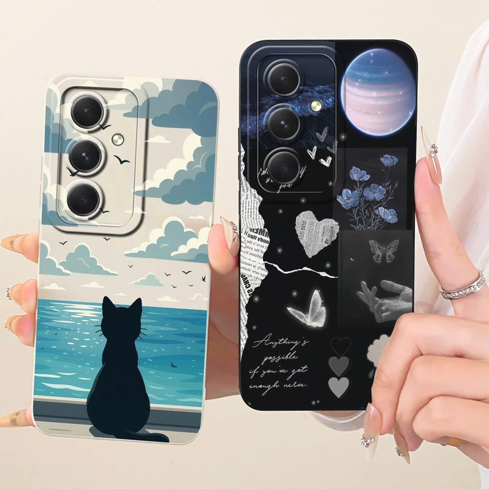 Case For Samsung A55 5G A556V A556B A556E A5560 Casing For Samsung Galaxy A55 5G Cover Silicone Fashion Cartoon Funny Painted