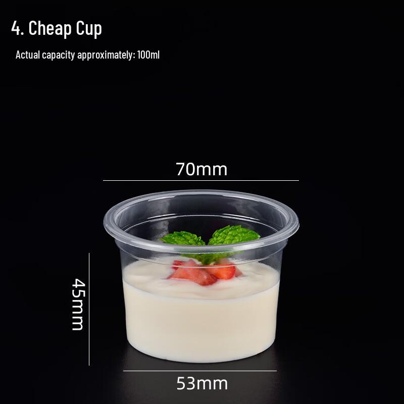 Disposable Dessert Cups, Lids & Spoons