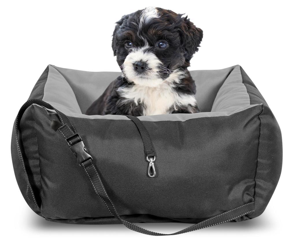 TRANSPORTER samochodowy dla psa wodoodporny zapinany za fotel 55x55 cm