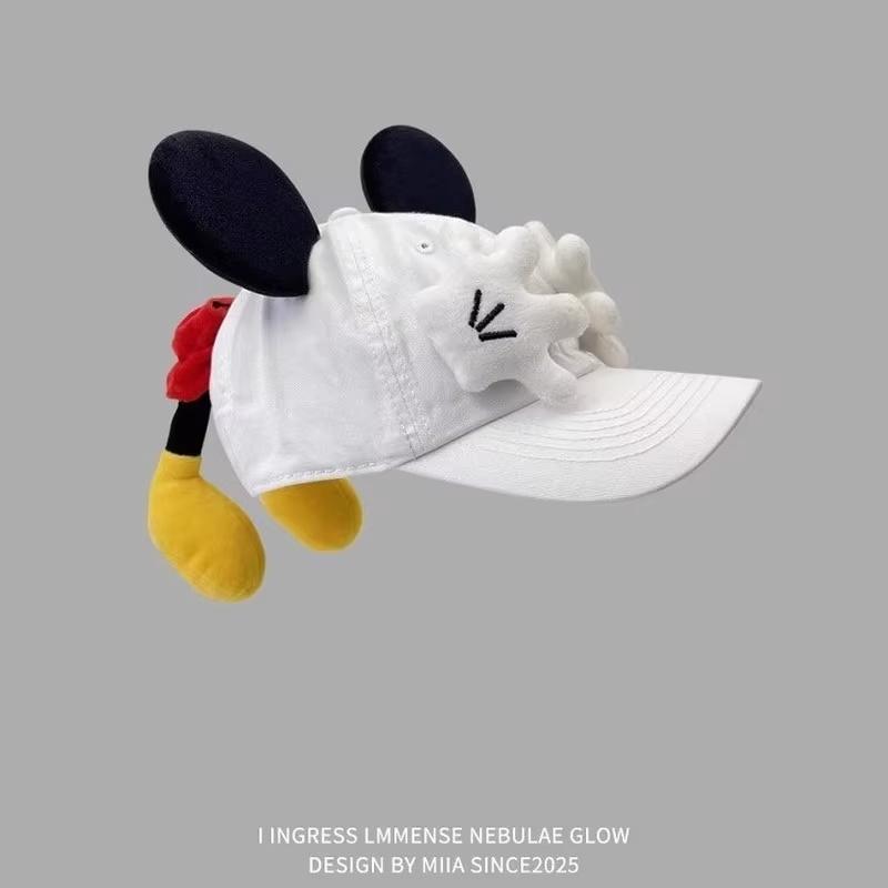 Mickey Baseball Cap Cartoon Design Parody Mickey Cute Creative Big Ear Design Duck Tongue Hat Fashionable And Versatile Cap Toys