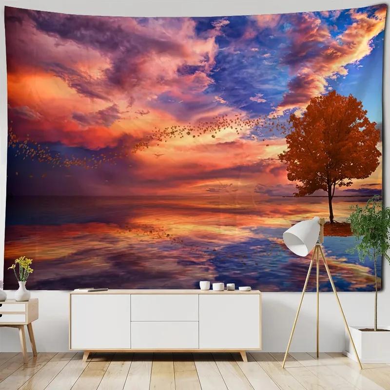 Fantasy Wasserfall Wald Muster Wandteppich Heim Wanddekoration Wandteppich Schlafzimmer Wohnzimmer Wandteppich