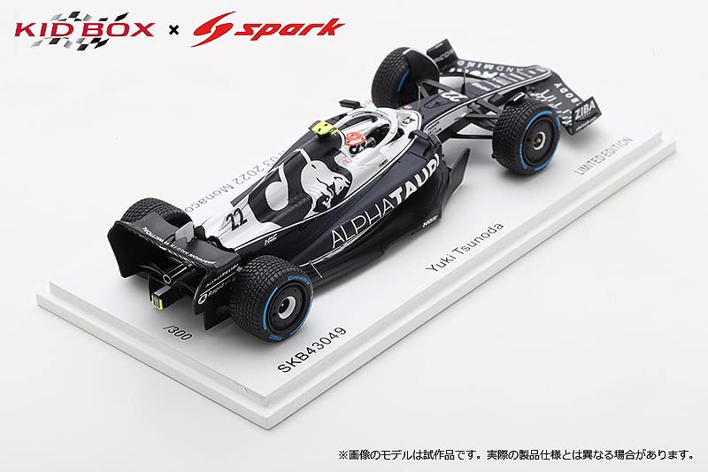 KID BOX Spark Scuderia AlphaTauri AT03 2022 Monaco GP Yuki Tsunoda Completed Product × 1/43 #22