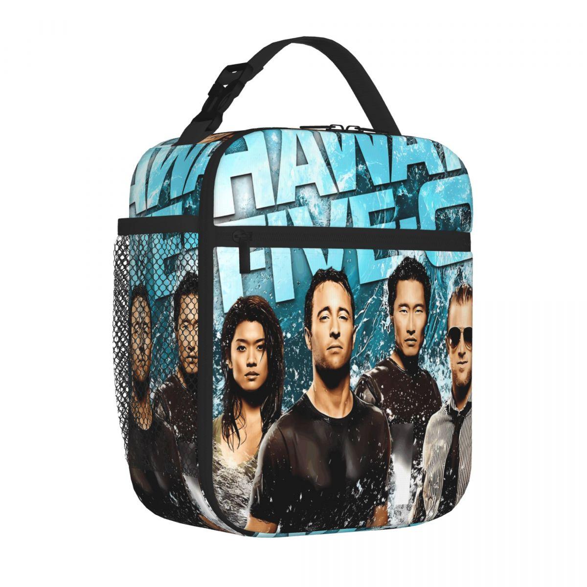 Bestselling OG Cast Hawaii Five-0 Embossed Commuter Lunch Bag Roadside Stop Food Cooler Bag One Size