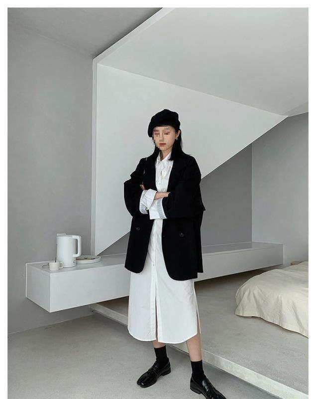 2024 Spring/Autumn Women's Long-Sleeve Korean Slimming Fashion Blazer