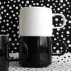 Muga Mug 2P Set (White/Black)