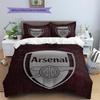 Biancheria da letto con motivo Arsenal Football Club Decorazione per la casa Regalo di compleanno (1 * copripiumino + 2 * federa, senza nucleo)