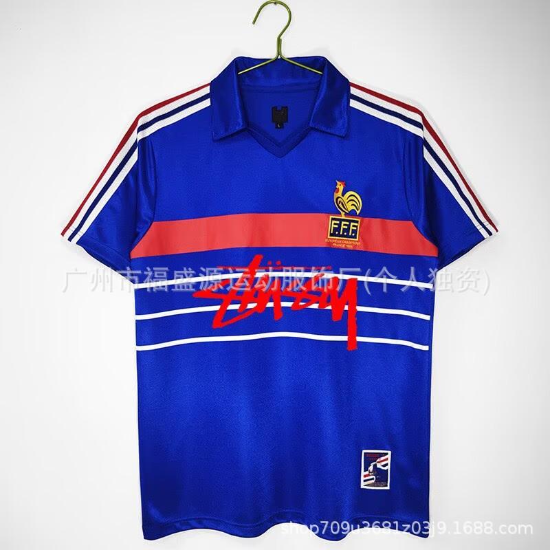 Retro Jersey Brazil Argentina Germany England Portugal Spain Signature Short Sleeved Football