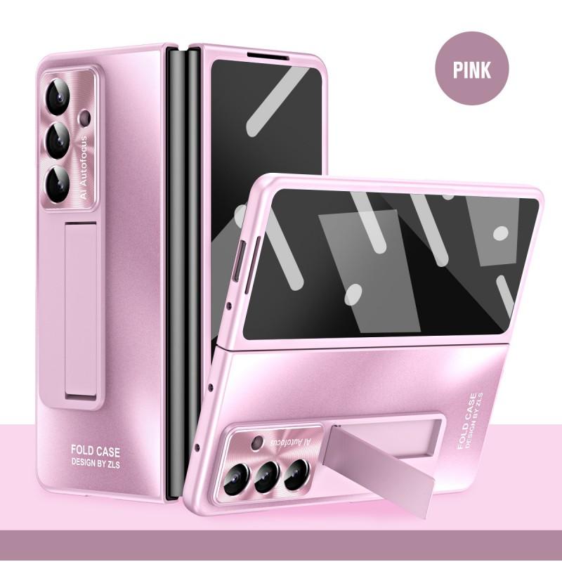 Case Galaxy Z Fold7 Fold5 Screen Protector Stand Shockproof Anti-fingerprint PC Electroplated Foldable Slim
