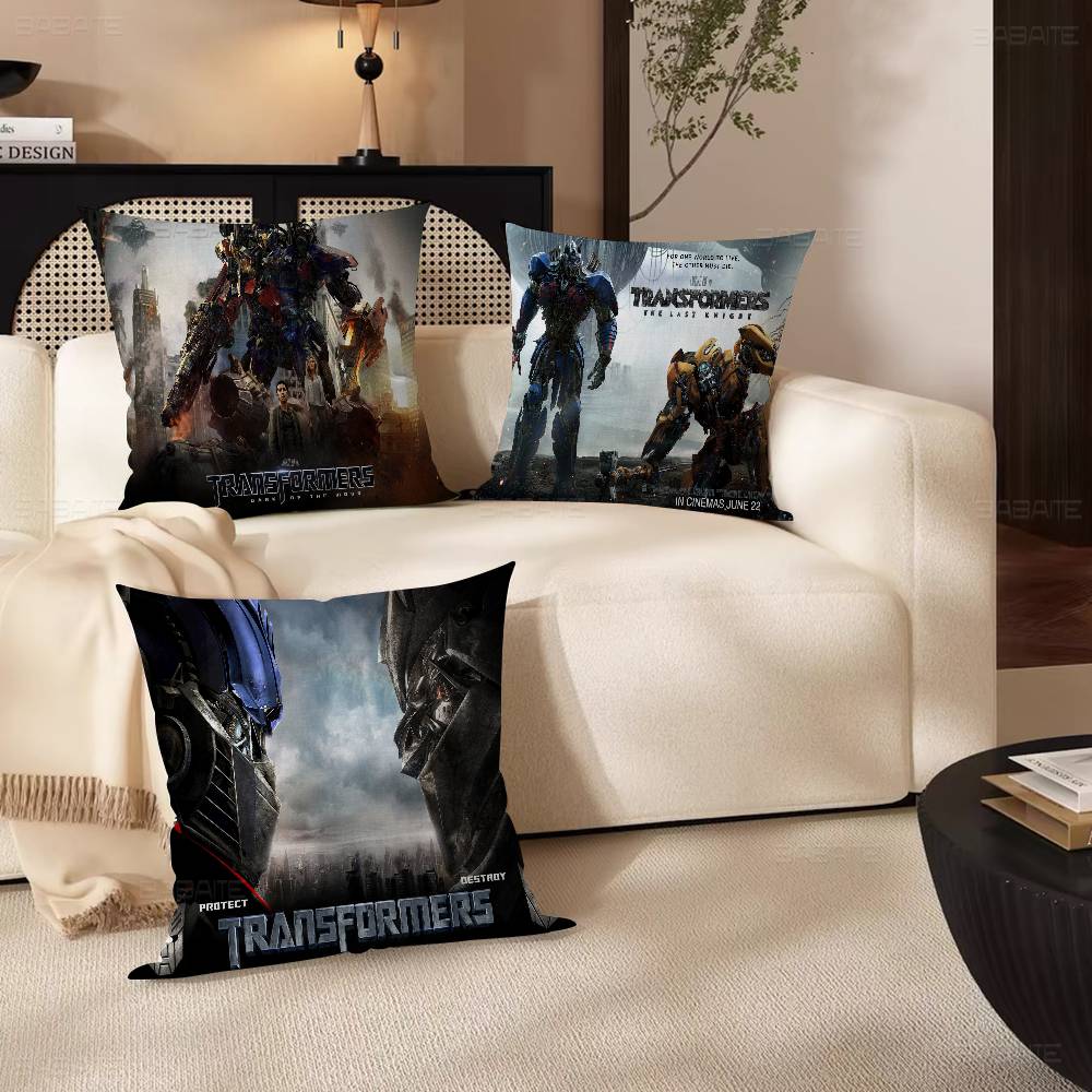 T-Transformers Maple Design Cushion Cover Happy Autumn Harvest Decor Holiday Decorati Pillow Cover