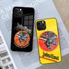Rock Band J-Judas Priest Handyhülle für iPhone 16 15 14 12 11 13 Pro Max Mini X Xr Xs Se 8 Puls Glas Hülle