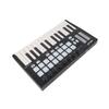 Portable 25 Key USB MIDI Keyboard Controller with 16 RGB Backlit Trigger Pads 8 Assignable Control Knobs