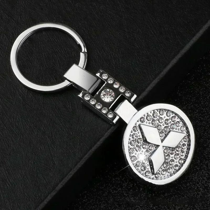 Metal Car Key Chain Holder Keyring Pendant Gift for Mitsubishi ASX L200 EVO Lancer Montero Mirage Pajero Galant Xpander Eclipse