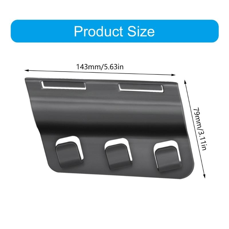 Pack of 2 Adjustable Removable Vehicle Trunk Hooks Easy Mounting for Hanging Grocery Bags and Clothes Practical Design