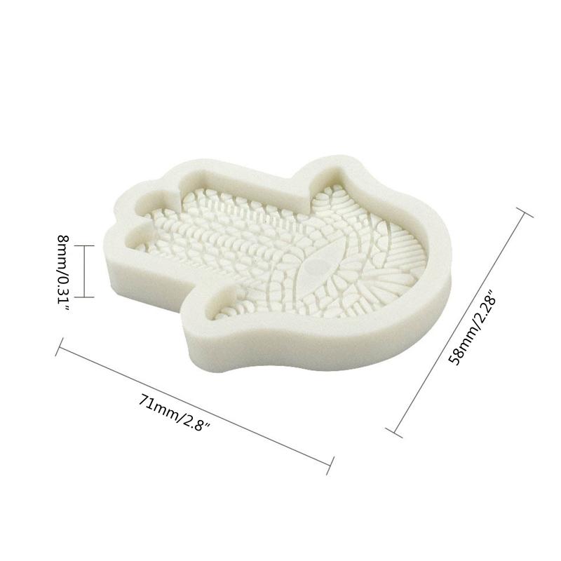 3D Fatima Hand Shaped Fondant Chocolate Mould Cake Topper Decorating Tools Epoxy Resin Silicone Mold Easy To Clean